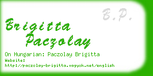 brigitta paczolay business card